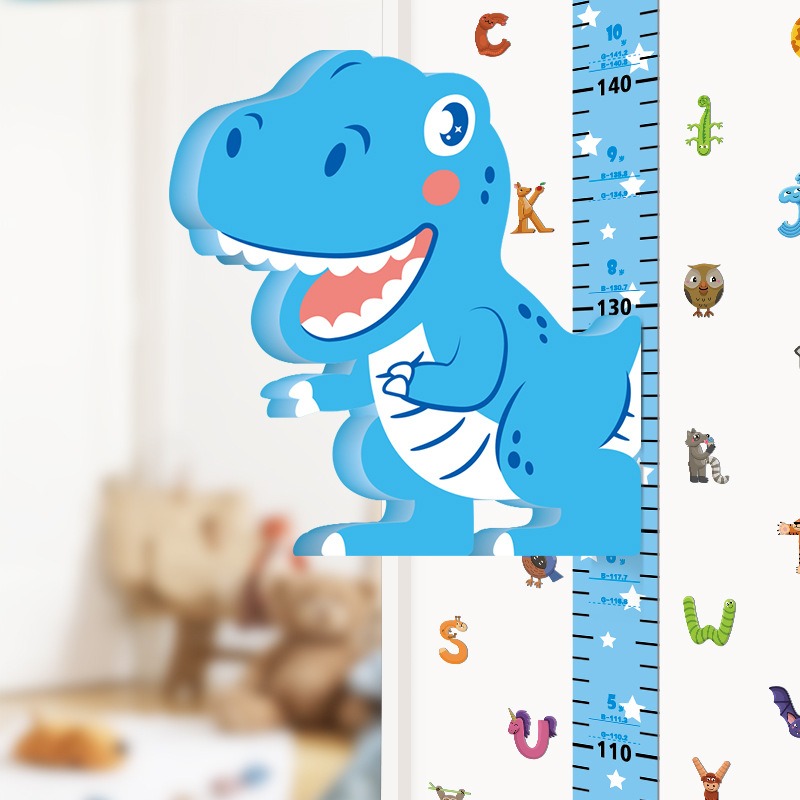 Baby Girl Nursery Quotes - Linijka Żyrafa Naklejki 3D Wysokość Dziecięca