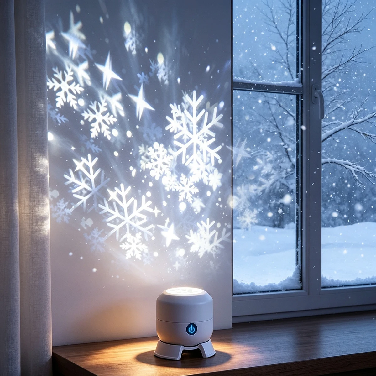 Lampa projekcyjna LED z rotują – Baby Nursery Wall Lights recenzja i cena
