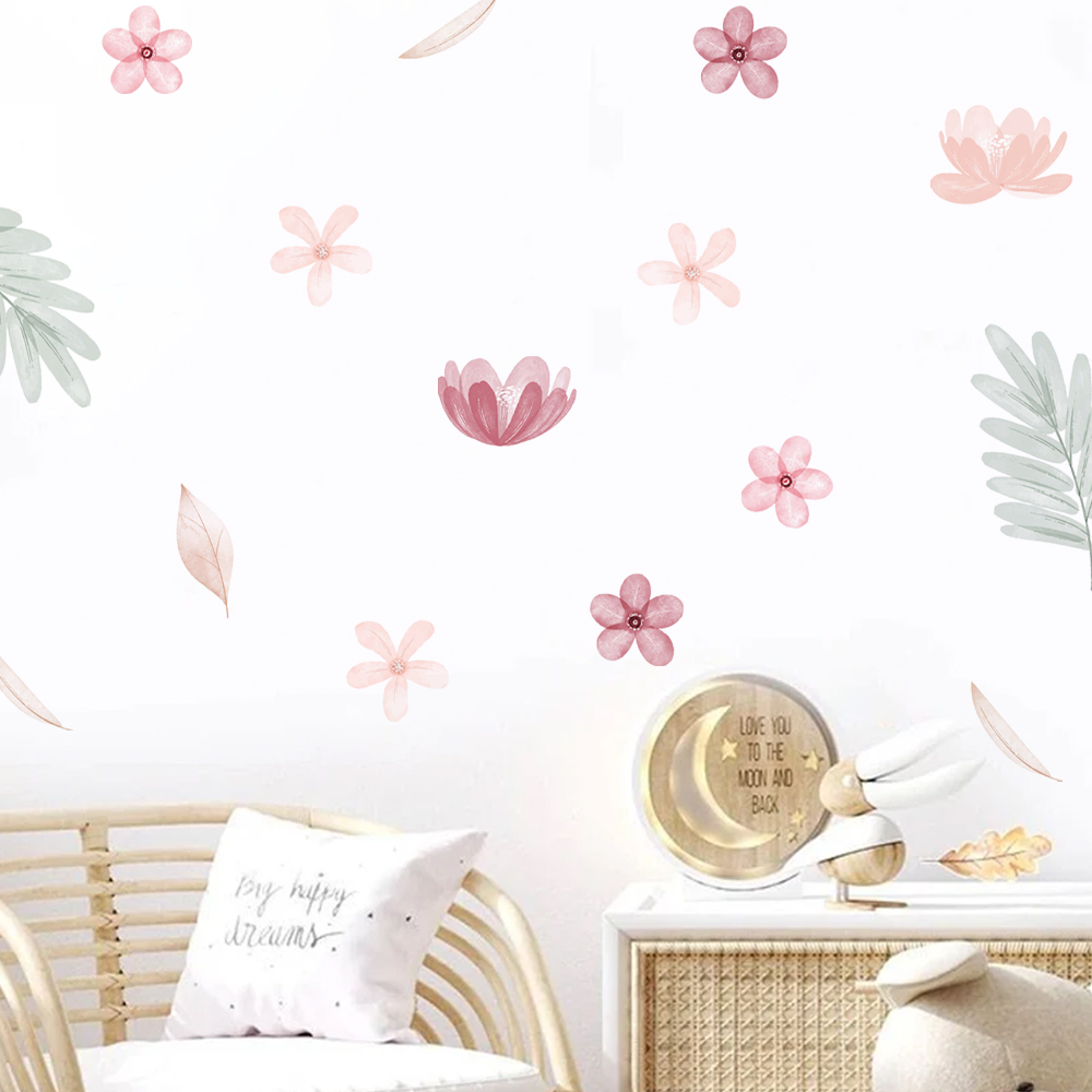 Boho Leaves Botanical DIY Nakl – Baby Nursery Decor Girl recenzja i cena